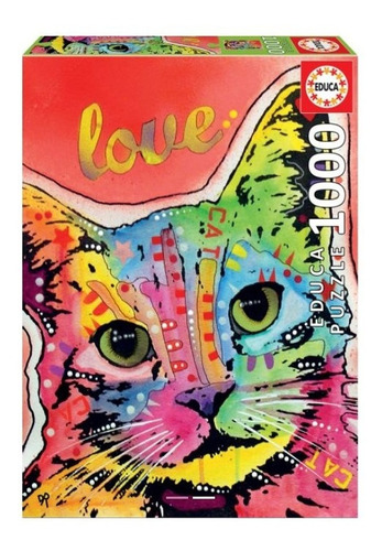 Puzzle Rompecabezas 1000 Amor De Gato Inclinado, Dean Russo