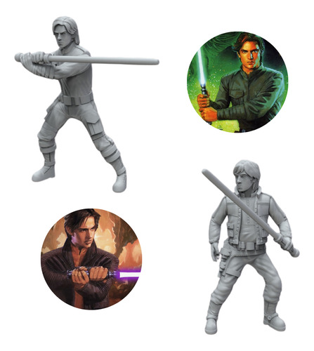 12 Mini Figuras Star Wars Dark Empire Heir To The Empire