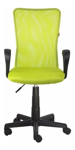 Cadeira de escritório MGM Flex Lost secretaria  verde-limão com estofado de mesh