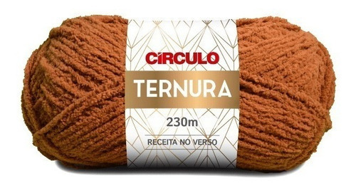 Lã Trico Circulo Ternura 100g 230m (434 Tex) 100% Poliéster Cor 4054 - MARROM