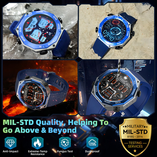 Rogbid Tank M1 Reloj Inteligente Militar Respuesta/llamada