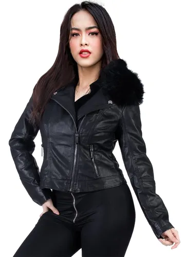 Chamarra biker peluche deals