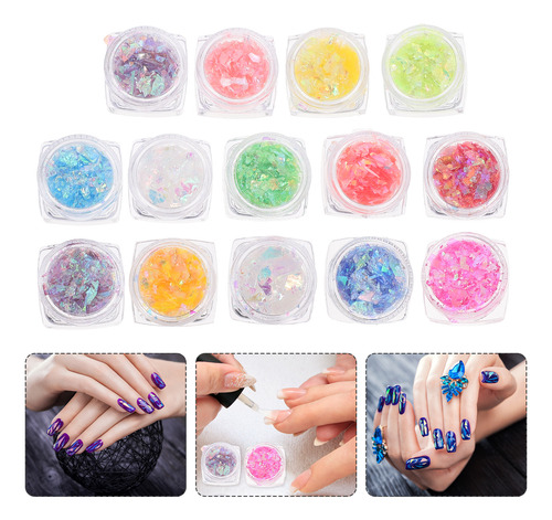 Pegatinas Caseras Para Decoración De Uñas A La Moda, 14 Caja