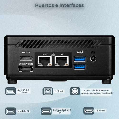 Mini Pc Msi Cubi 5 12m Core I5 1235u 16gb 512gb Ssd W11 Home