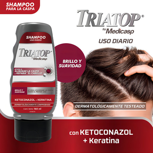 Triatop Shampoo Regeneracion Ketoconazol Y Keratina 165ml