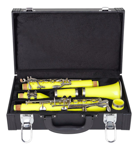 Tubo Negro Portable Clarinete Caso Anti-choque Clarinete