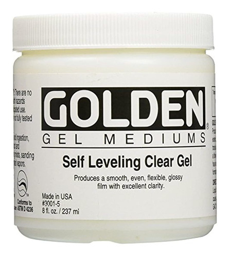 Gel Para Uñas Postizas, Dorado Gel Medium Autonivelante 8 Oz