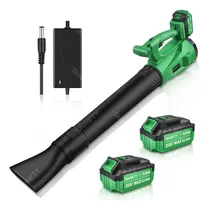 Comprar Sopladora De Aire Inalambrica SHAWTY , Sopladora Electrica 20V, 500 CFM Soplador De Hojas, 2 Baterías De 4.0 Ah, 6 Velocidades Ajustables, para Cuidado del Césped, Patio, Residuos y Polvo S0055