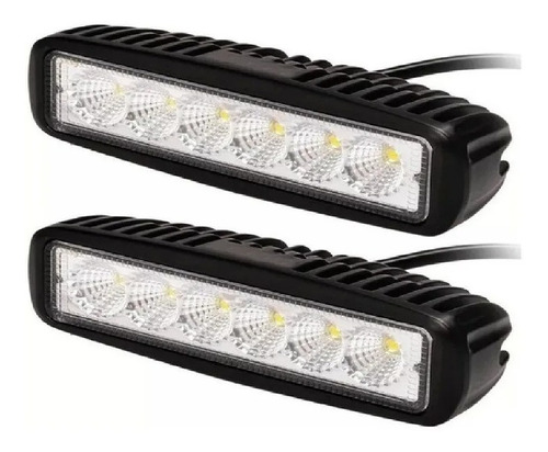 Faro Caminero Led Rectangular 6 Led 27 Watts Tyt