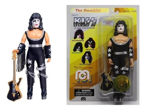 Muñeco Kiss The Starchild Figura Art 20cm Mego Magic4ever