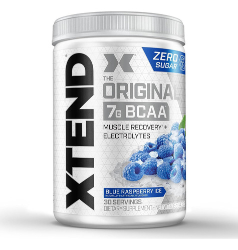 Xtend Scivation Bcaa 30 Servicios Sabor Blue Raspberry Ice