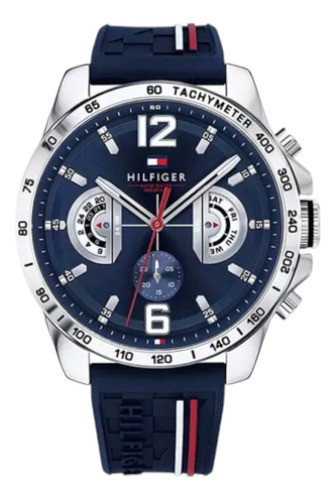 Relógio Tommy Hilfiger Masculino 1791476 Branco Prateado Preto