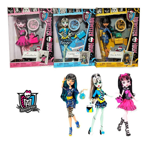 Monster High 3 Muñecas Picture Day Originales (Usado)