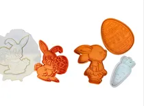 Comprar Pack X 4 Cortantes Galletas Pascua Conejo Huevo Zanahoria