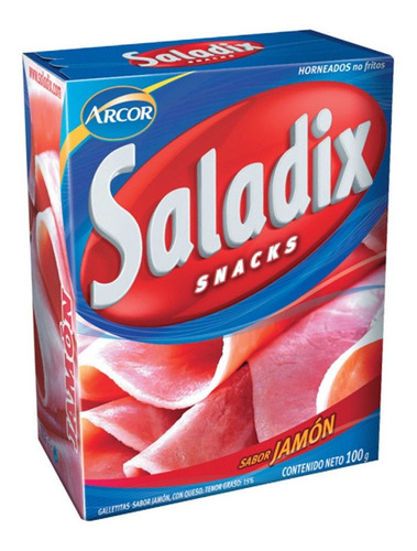 Saladix Snack Caja 100g Jamon X8un- Kiosco Full7x24