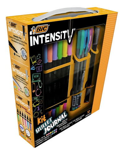 Kit escolar Bic Intensity marcadores de microfibras 10 unidades