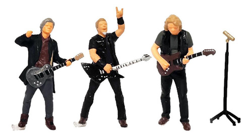 Figuras De Música Rock De 1/64 Pulgadas Con Diseño De Microp