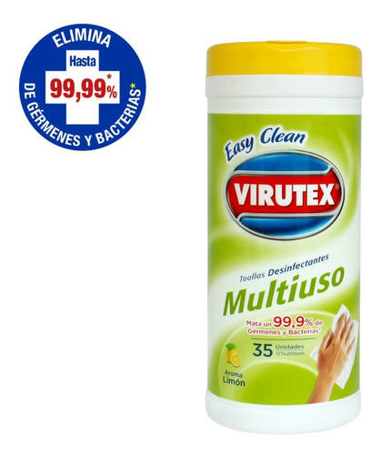 Toallitas Desinfectantes Virutex Multiuso 35un