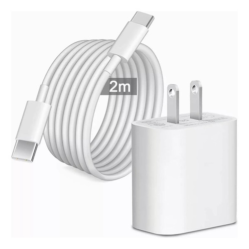 Cargador Carga Rápida Pd 25w Tipo C Cable De Carga Usb-c 2m