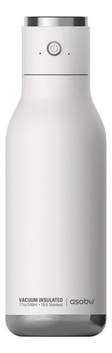 Termo Botella Bocina Wireless Asobu Blanco Doble Pared 17 Oz