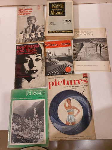 Libro: Lote De 7 Libros  Y Revistas De Fotografia En Ingles