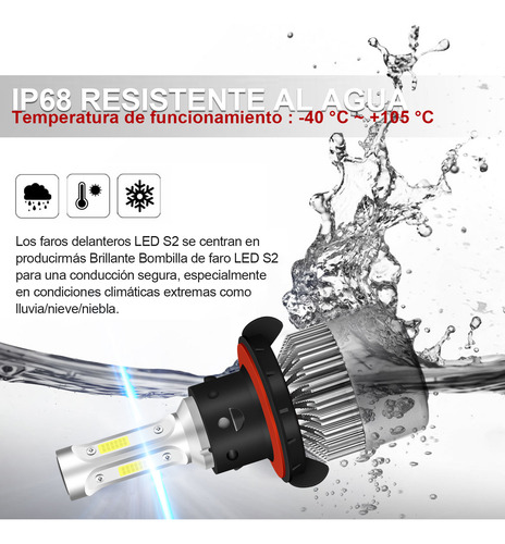 Faros Led Combinados Para Ford Mustang 2007-2012, 6000 K