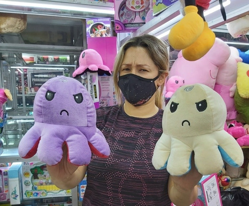 Pulpo Reversible De Peluche.