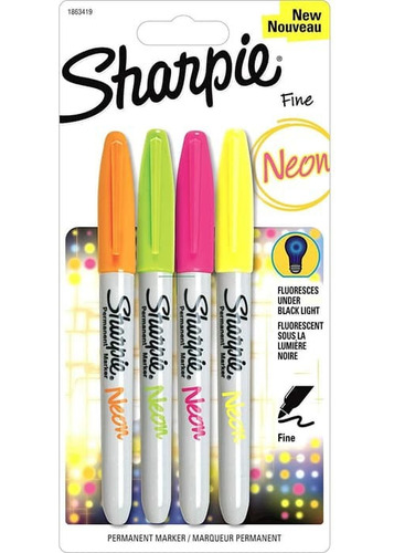 Marcadores Sharpie Neon X4