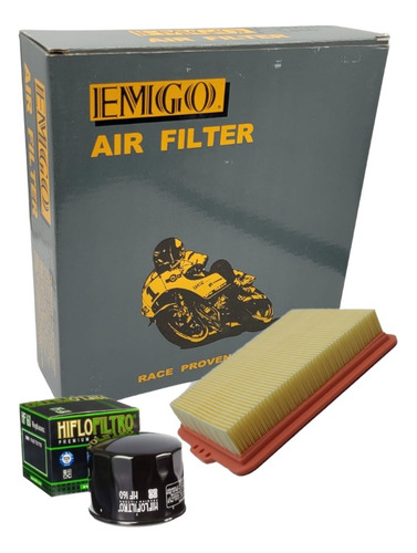 Filtro Aire Bmw F900r 2020 2021  + Filtro De Aceite Ab750a