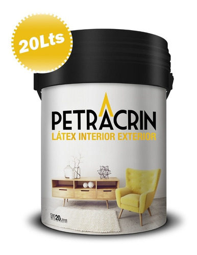 Imagen 1 de 10 de Pintura Latex Interior Exterior 20 Lts Antihongo Petracrin