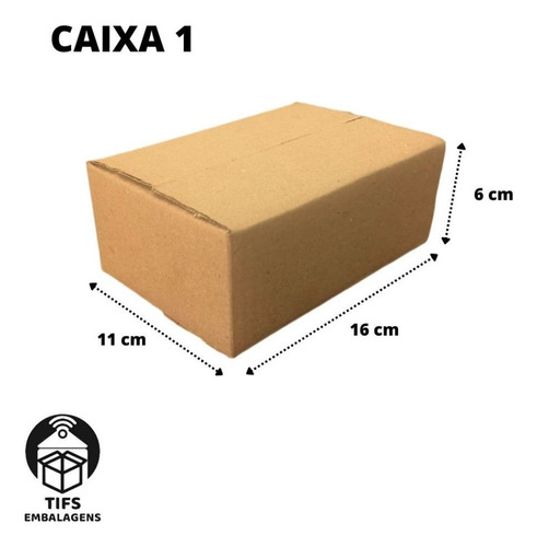 Caixa De Papelão 16x11x6 Para S Ecommerce - 100 Un