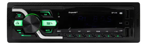 Mp3 Player Automotivo 1 Din Usb / Aux / Sd / Bt Preto
