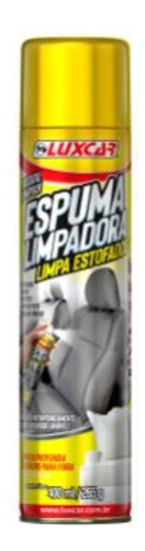 Spray Espuma Limpa Estofado Tecido Couro Luxcar 400ml