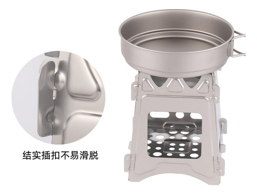 Estufa De Camping Plegable De Acero Inoxidable 304 Para Moch