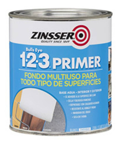 Fondo Zinsser 123 Gris Mate  X 3.785 Lts Rust Oleum