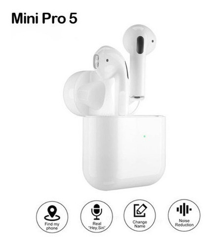 Audífonos Inalámbricos Pro 5 Bluetooth Color Blanco