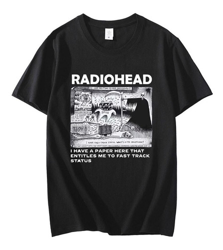 Nueva Camiseta De Radiohead North America Tour, Talla Ue Par