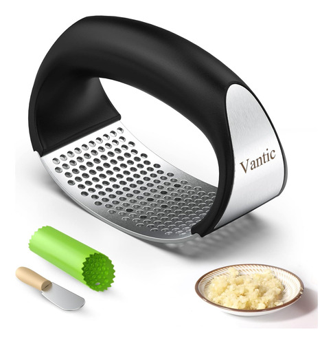 Vantic Garlic Press Rocker - Picadora De Ajo De Acero Inoxid