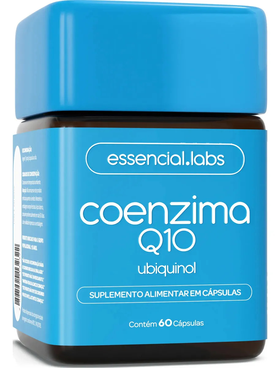 COENZIMA Q10 UBIQUINOL 100mg por Cápsula - 60 Cápsulas - Fórmula Concentrada com Matéria-p