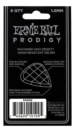 3 x Ernie Ball Prodigy Mini 1.50mm Guitar Picks Plectrums In A Pick Tin 3 x Ernie Ball Prodigy Mini 1.50mm Guitar Picks Plectrums In A Pick Tin