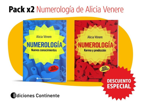 Pack 2 Libros Numerologia De Alicia Venere Oferta Con Dto.