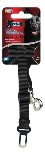 Correa Seguridad Xtreme Para Auto 100% Poliester 35 A 55 Cms Color Negro