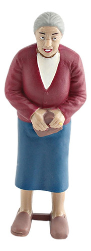 Figura De Personas En Miniatura, Personas Pequeñas Abuela