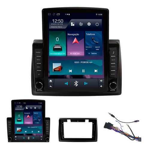 Multimídia Tesla Fiat Stilo 2+64gb Quadcore Carplay 9.7p