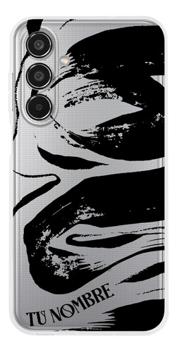 Funda Para Galaxy Manchas Negras Pintura Con Nombre