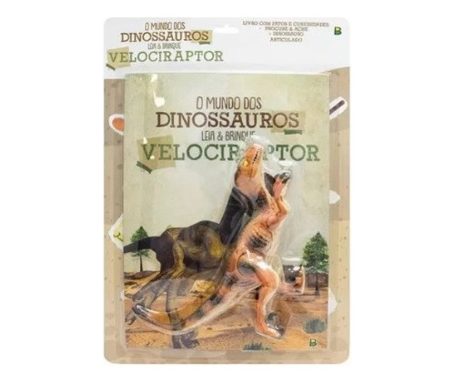 O Mundo Dos Dinossauros Velociraptor Livro Com Miniatura Leia E Brinque Todolivro