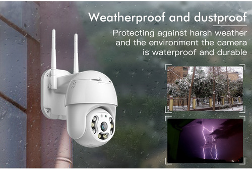 Imagen 6 de 10 de Cámara De Seguridad Inalámbrica 1080p Hd Wifi Al Aire Libre