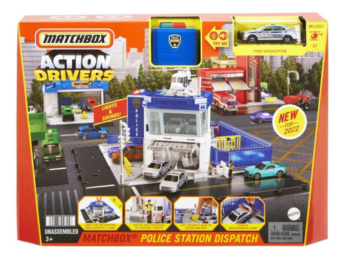 Matchbox Action Drivers Estación De Policía 