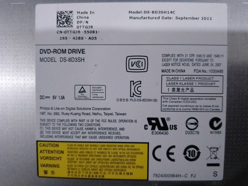 Lector Dvd Philips Modelo: Ds-8d3sh (Usado)
