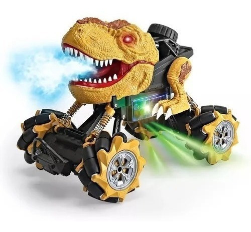 Carro A Control Remoto Humo Luces Sonido Dino T-rex